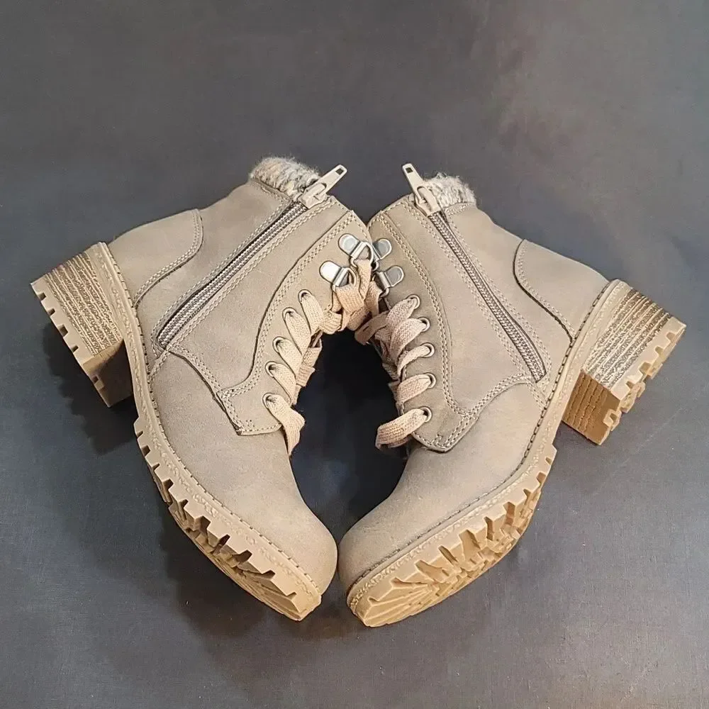 BRAND NEW MADDEN GIRL LACE UP ZIPPER CLOSURE TODDLER BOOTIE
